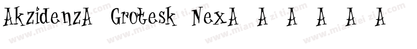 Akzidenz-Grotesk Nex字体转换